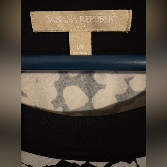 Banana Republic black and white patterned dress in size M - Picture 6 of 6